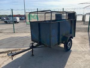 UNRESERVED Single Axle Livestock Trailer c/w Ramp