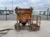 UNRESERVED 3T Concrete Skip c/w Pedestrian Platform