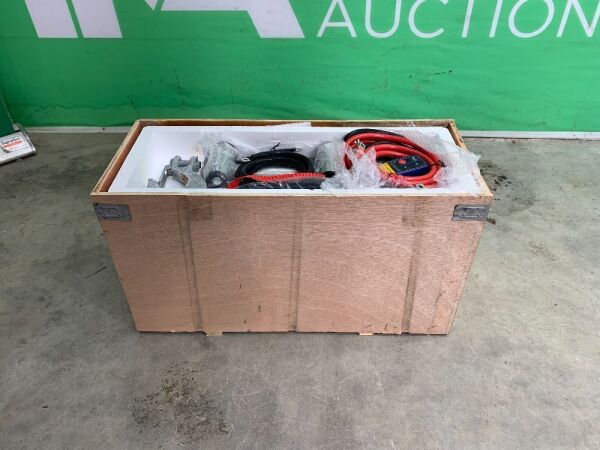 UNRESERVED/UNUSED 2000LBS Electric Winch c/w Controller