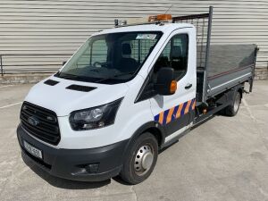 2017 Ford Transit 3.5T Twin Wheel Single Cab Tipper c/w Tail Lift (LOCATED OFFSITE)