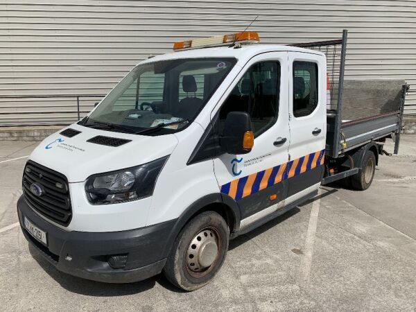 2017 Ford Transit 3.5T Twin Wheel Double Cab Tipper c/w Tail Lift