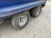 Blue Twin Axle Plat Trailer c/w Ramp - 9