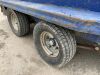 Blue Twin Axle Plat Trailer c/w Ramp - 10