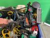 UNRESERVED Blue Crate Of Strimmers, Mowers, Generators, Chopsaws, Compressor, Consaw Trolley & More - 4