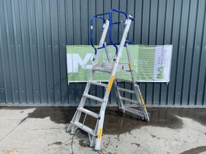 5 To 7 Step Aluminium Podium Ladder