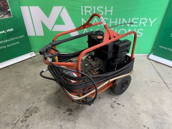 Lombardini Diesel Electric Start Portable Power Washer c/w Lance & Hose