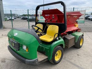 John Deere Pro Gator 2030 Diesel ATV c/w 2005 Tycrop Pro Pass 180 Top Dresser