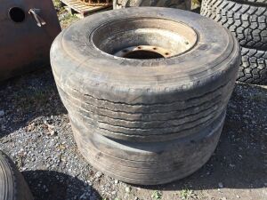 2 x 385 - 65 - 22.5 Tyres