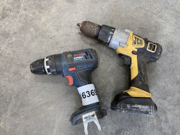 Bosch & JCB Cordless Drills