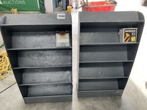 2 x Grey Shelf Units
