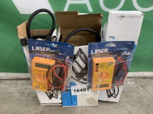 3 x Foot Pumps & Multimeters