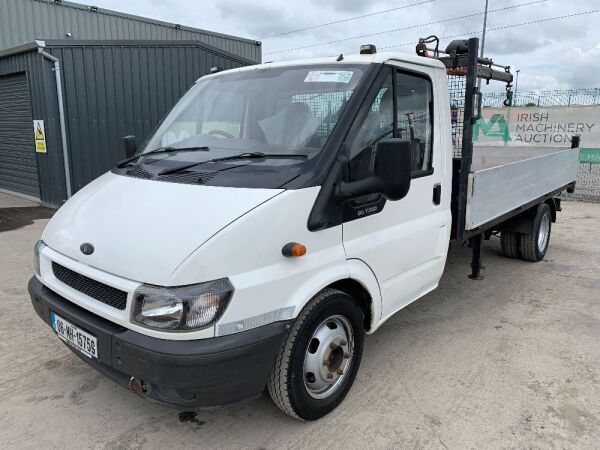 2006 Ford Transit 350 Dropside c/w 2006 Palfinger Extendable Crane