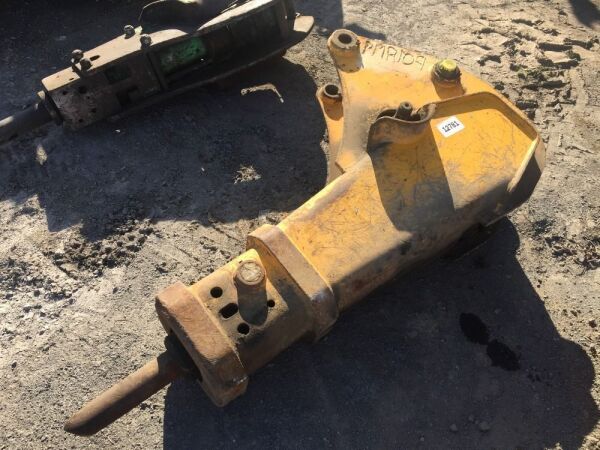 Large Yellow Hydraulic Rock Breaker