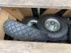 Large Crate Of 4.10 x 3.50 x 4 Tyres & Rims - 4