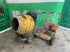 UNRESERVED Petrol Cement Mixer & Mixer Frame