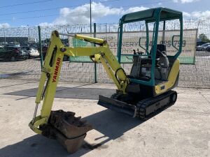 UNRESERVED 2007 Yanmar SV15 Mini Excavator c/w 3 x Buckets