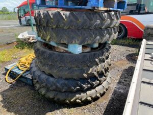 UNRESERVED Set Of Row Crop Tyres & Rims