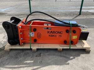 UNUSED Kabonc KBKC-75 Hydraulic Breaker c/w Hoses & Chisel