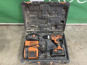 AEG 18V Cordless Screwgun c/w 2 x Batteries & Charger