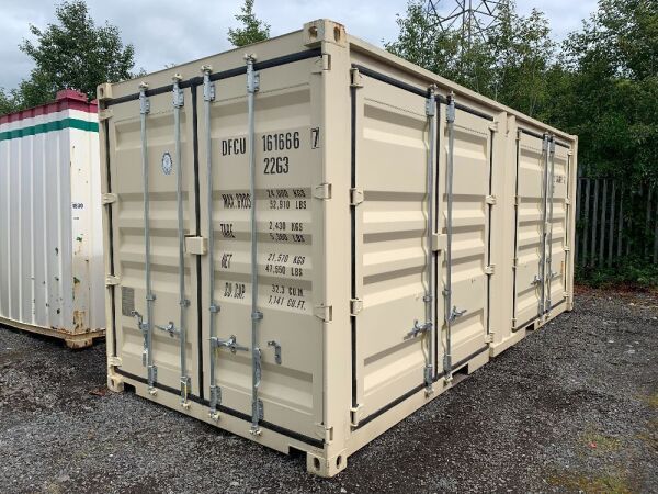 2022 20FT Container c/w 2 x Side Double Doors & Front Double Doors