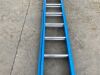 Lythe 8 Rung 2 Stage Fibreglass Ladder - 4