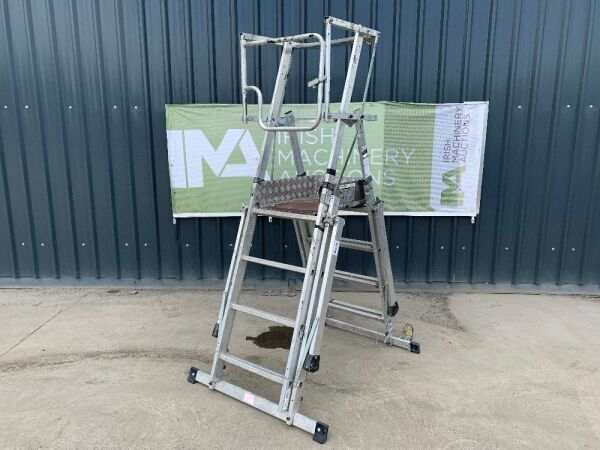 Youngman 4-6 Step Extendable Podium Ladder