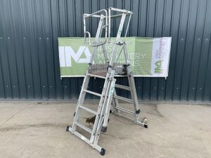 Youngman 4-6 Step Extendable Podium Ladder