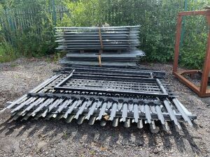 2 x Pallets Of Galvanised Palisade Fencing