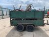 8x4 Double Axle Trailer c/w Mesh Sides & Contents - 5