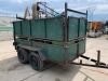 8x4 Double Axle Trailer c/w Mesh Sides & Contents - 6