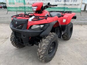 UNRESERVED 2013 Suzuki Kingquad 750 AXI 4WD Auto Quad c/w Winch