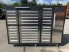 UNUSED/NEW 7FT Workbench c/w 37 x Drawers & Cabinet