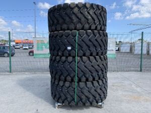 UNUSED/NEW 4 x Dump Truck Tyres - 26.5 x 25