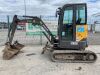 UNRESERVED 2013 Volvo ECR25D Zero Tail 2.5T Excavator c/w 3 x Buckets - 4