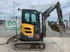 UNRESERVED 2013 Volvo ECR25D Zero Tail 2.5T Excavator c/w 3 x Buckets - 5