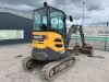 UNRESERVED 2013 Volvo ECR25D Zero Tail 2.5T Excavator c/w 3 x Buckets - 9