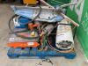 UNRESERVED Pallet Of Misc Tools - Gas Blower, Tile Cutter, Concrete Poker Unit, Sub Pump & More - 5