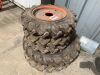 UNRESERVED Set Of Campact Tractor Tyres - 4.00 x 12 & 6.00 x 16