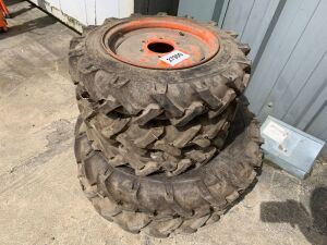 UNRESERVED Set Of Campact Tractor Tyres - 4.00 x 12 & 6.00 x 16