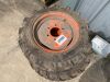 UNRESERVED Set Of Campact Tractor Tyres - 4.00 x 12 & 6.00 x 16 - 4