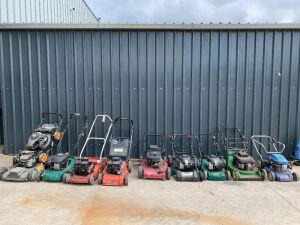 UNRESERVED 9 x Lawnmowers