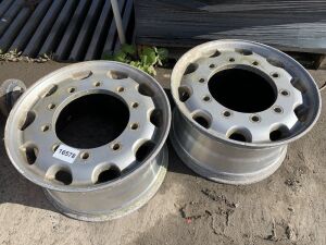 UNRESERVED 2 x 385/65R Alloy Wheels