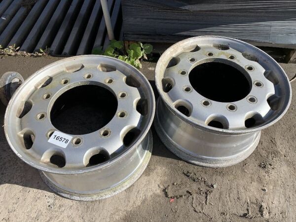 UNRESERVED 2 x 385/65R Alloy Wheels