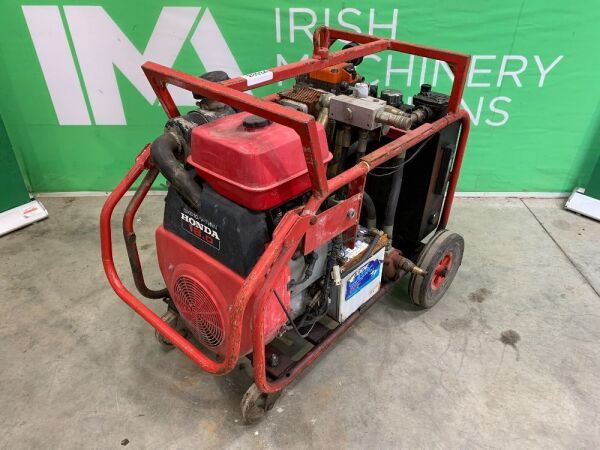 UNRESERVED Honda GX610 18HP Hydraulic Drive & Water Unit