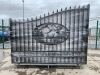 UNRESERVED 20FT Bi Parting Iron Gates - Deer Design