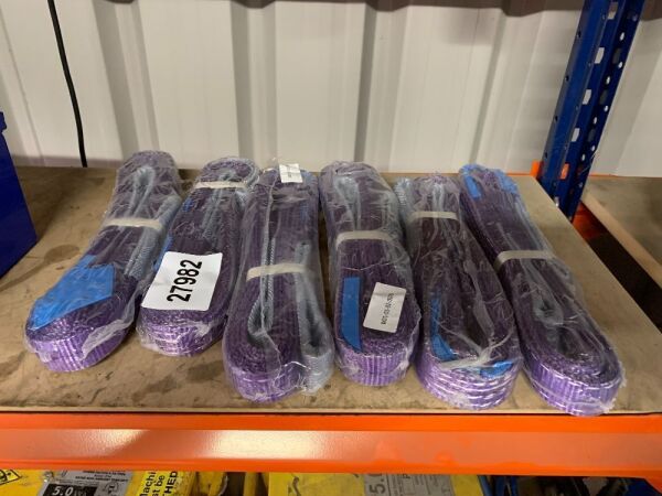 6 x 1T 2M Purple Lifting Slings