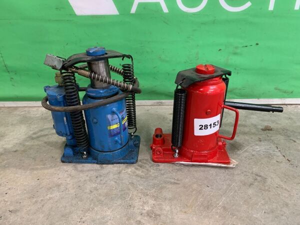 2 x 20T Air/Hydraulic Bottle Jacks