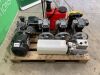 Pallet To Contain 3 x Compressor Pumps - Hydraulic Motor - Power Washer & Sprayer - 4