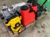 Pallet To Contain 3 x Compressor Pumps - Hydraulic Motor - Power Washer & Sprayer - 9