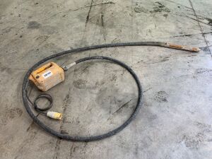 UNRESERVED Enar 110v Concrete Poker Unit & Hose 